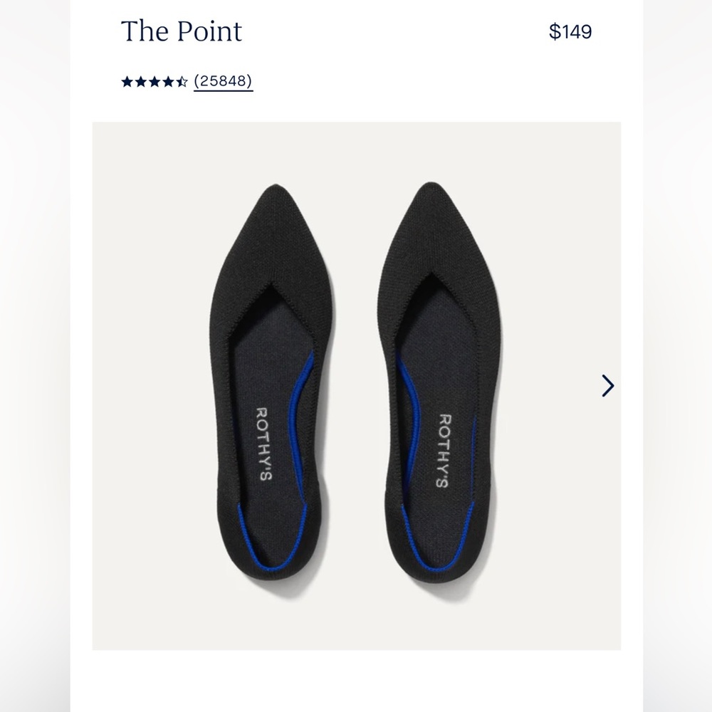NEW Rothy’s The Point shoe & The Point insoles